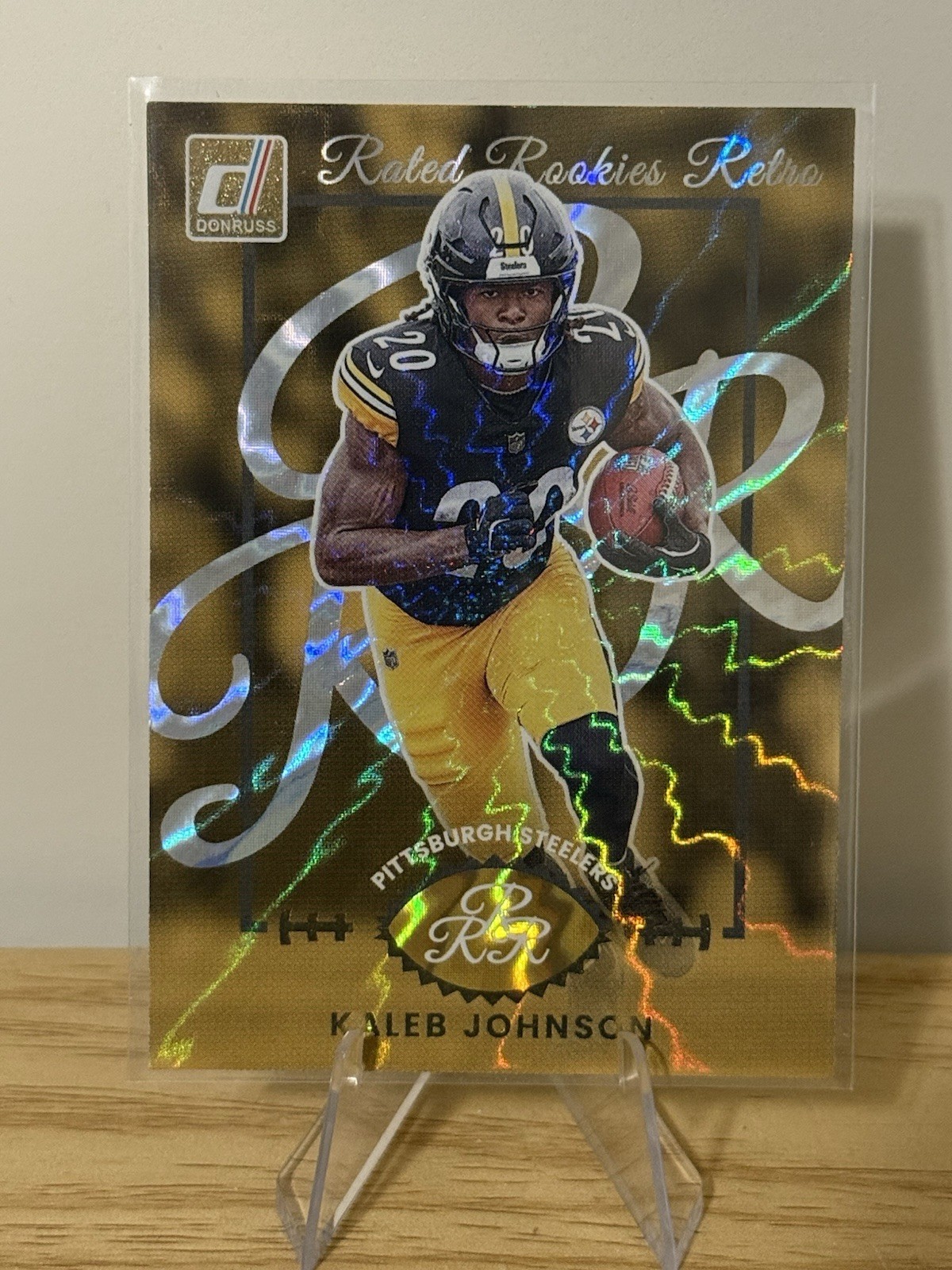 2025 Panini Donruss Rated Rookie Retro Kaleb Johnson #19 RC