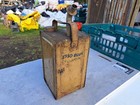 VINTAGE ESSO BLUE PARAFFIN CAN BOTTLE FOR DECOR DISPLAY
