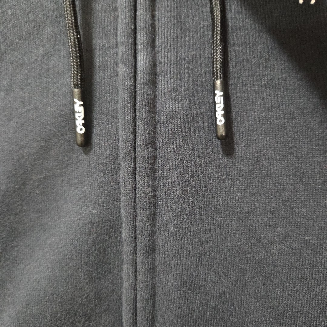 Oakley Hoodie Jacket Mens L Black Graphic Factory Pilot Motorcross Gear Full Zip image 10