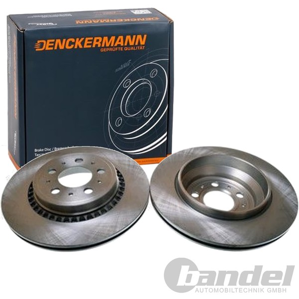2X Denckermann Bremsscheiben 308Mm BelÜFtet Hinten Passend FüR Volvo XC90-image