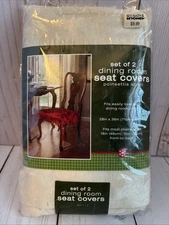 Bed Bath & Beyond Dining Room Seat Cover Set Of 2 Poinsettia Scroll New Open Box