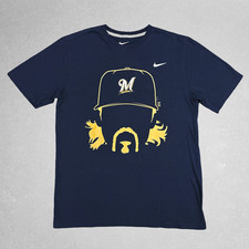Milwaukee Brewers Nike NAVY 