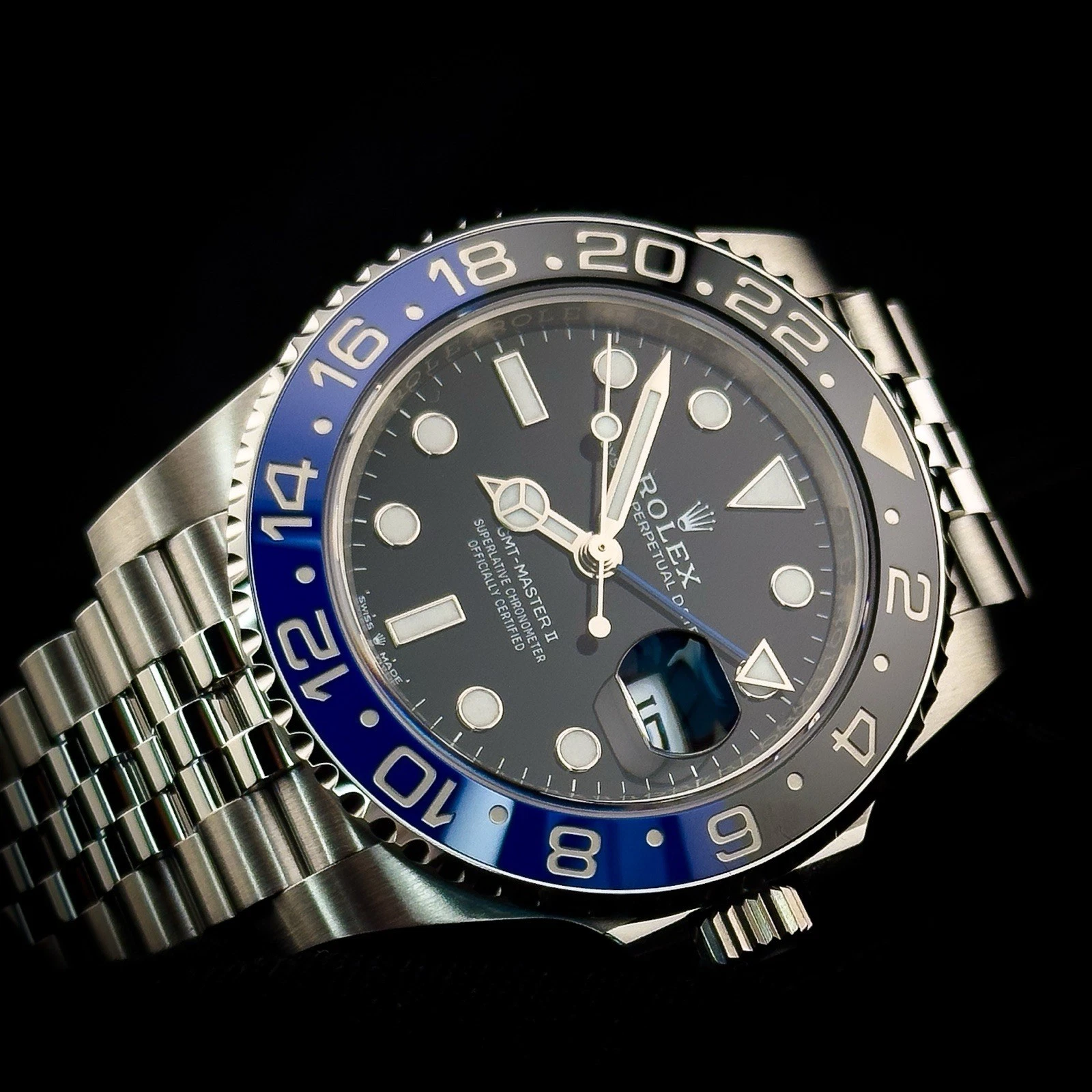 NEW UNWORN 2025 Rolex GMT Master II Batgirl 126710BLNR Complete Set