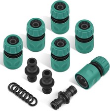 9er Set Kunststoff Schlauch Kupplungen 1/2 Zoll f&uuml;r zuverl&auml;ssige Gartennutzung