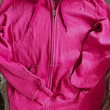 Champion Eco Authentic Women s Full Zip Hooded Fleece Hoodie Pockets Pink M