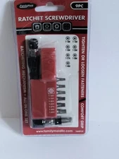 9pc Ratchet Screwdriver