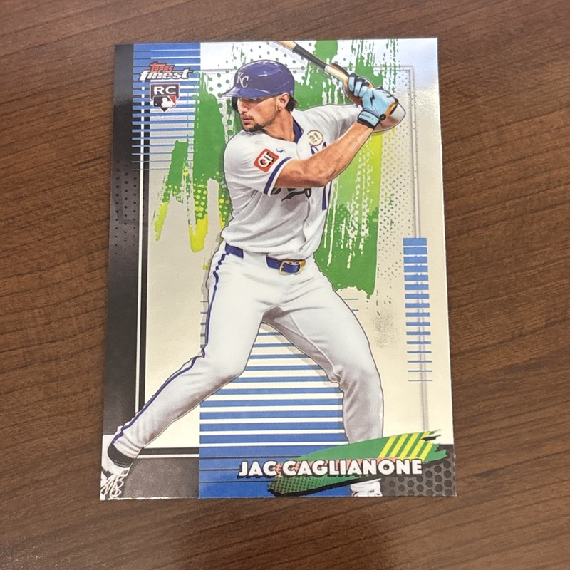 2026 Topps Finest Jac Caglianone RC #1 Common Base Kansas City Royals
