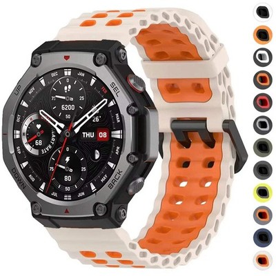 Sport Silicone Band For Amazfit T-Rex 3 2 /Trex Pro / Ultra Wrist Strap Bracelet