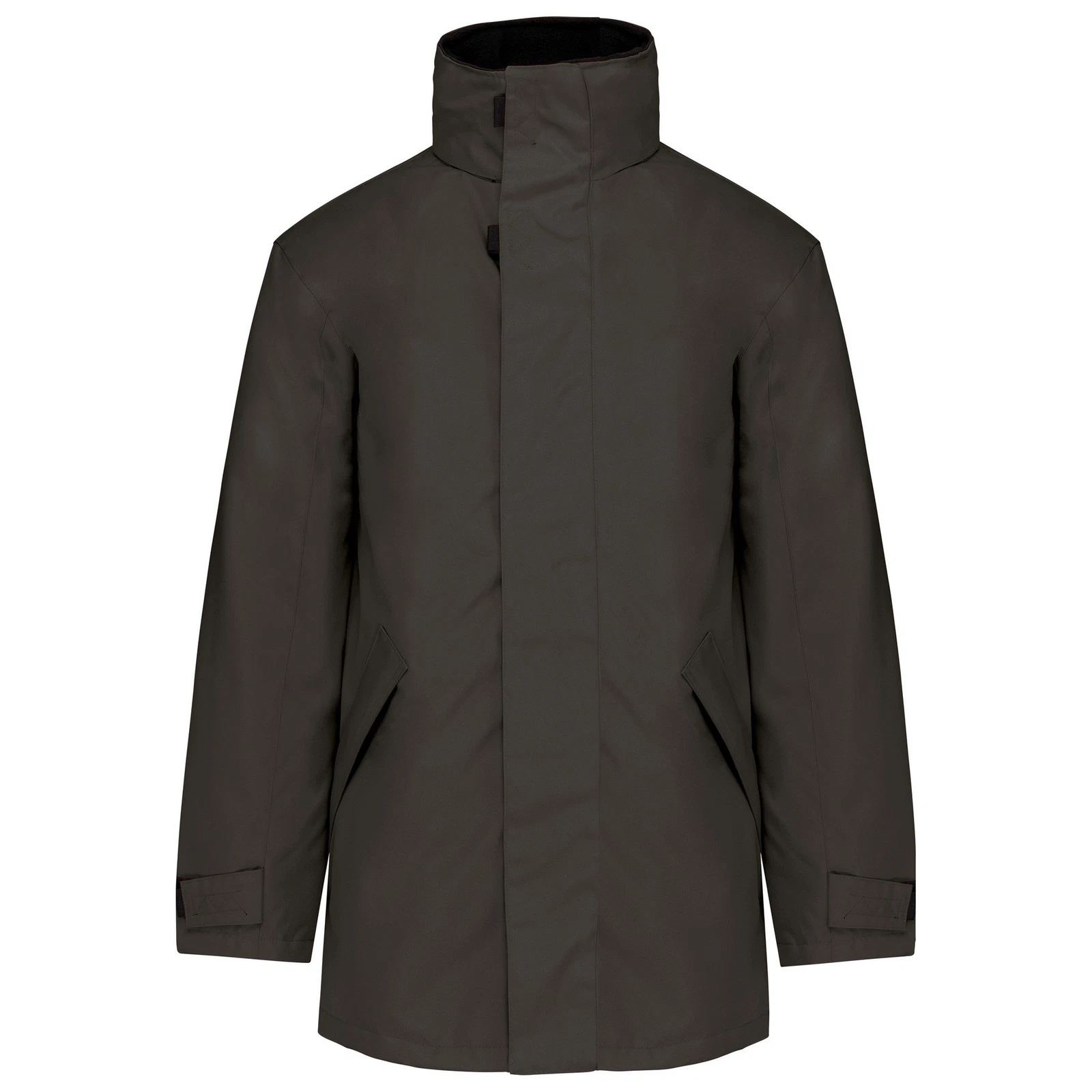 Kariban Quilted parka K677 - Full-zip with studded storm flap