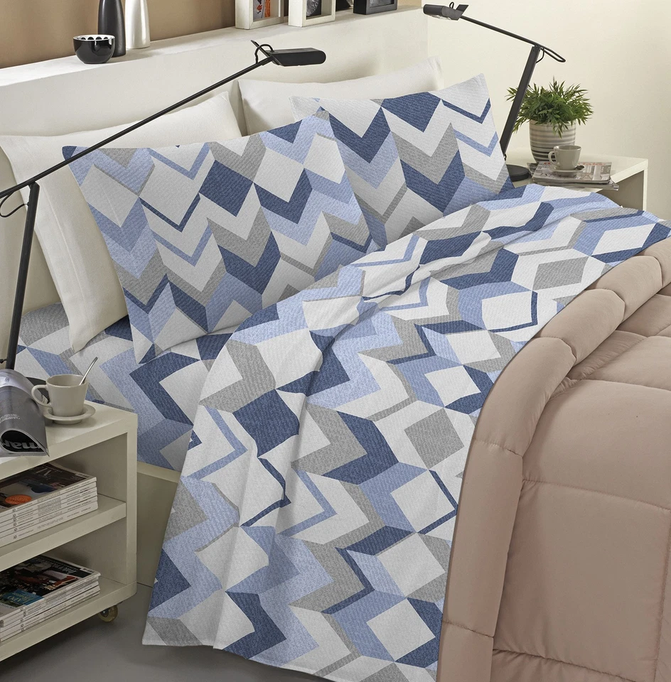 Completo Lenzuola in Flanella, Completo Letto 100% Flanella anti-pilling - Immagine 2 di 4