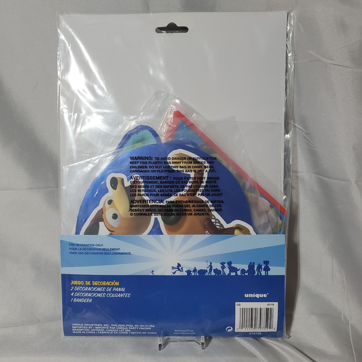 Disney Pixar Toy Story 4 Birthday Party Decorating 7 PC Kit Flag