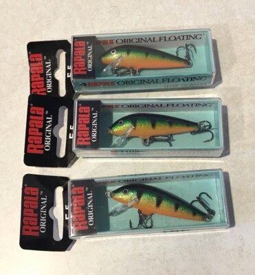 f5 fishing lure by rapala Original Floater 05 Nordic Perch The size five lure is made of balsa wood and has a length of two inches along with a running depth of three to five feet Vintage Rapala Original Floater F5,