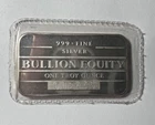 CANADA BULLION EQUITY VINTAGE .999 FINE 1 OZ SILVER BAR RARE! SEALED ORIGINAL