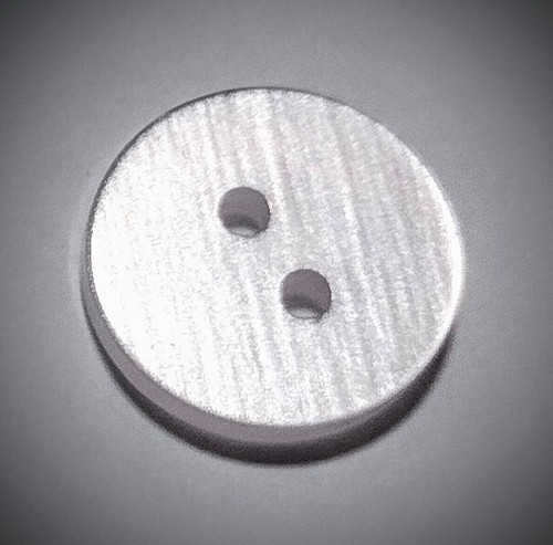 5/8" 2-Hole Clear White Craft/Clothing Buttons - Picture 4 of 4