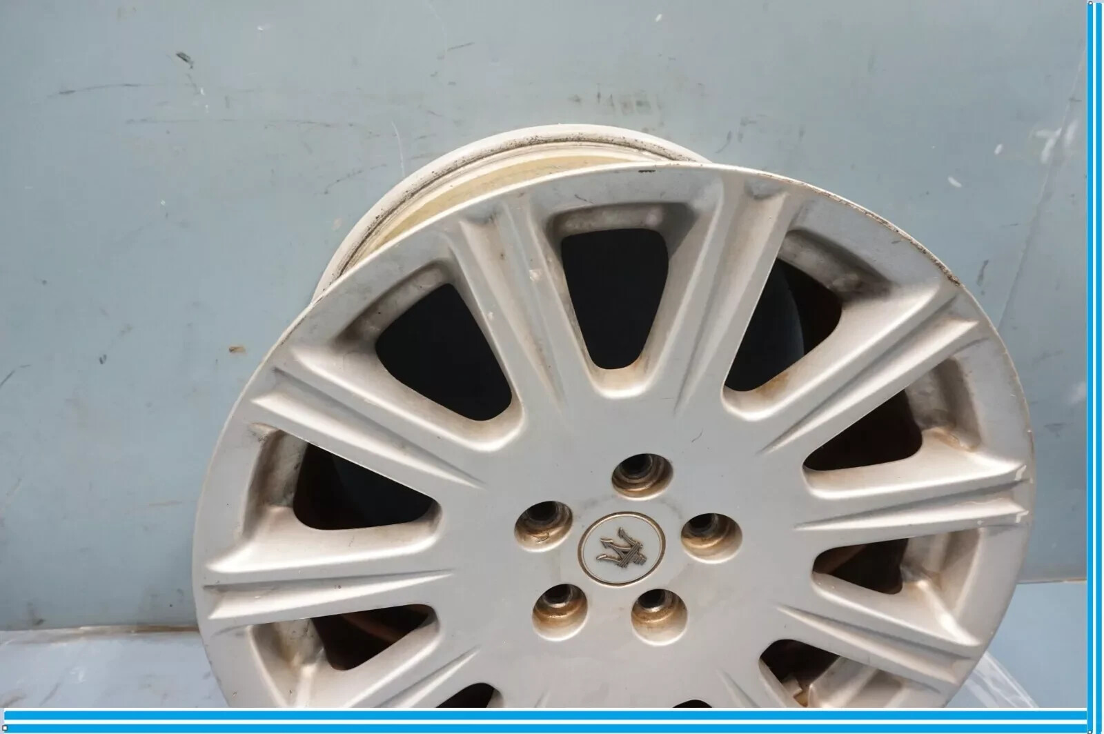 05-14 Maserati Quattroporte M139 10.5 x 18 18" Rear Alloy Wheel Rim Silver OEM