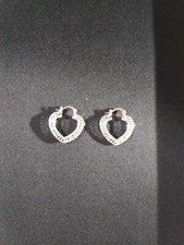 925 sterling silver heart earrings