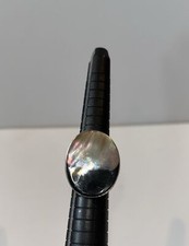 Abalone Shell Ring 925 Silver Bohemian Ring Boho Beach Everyday Ring