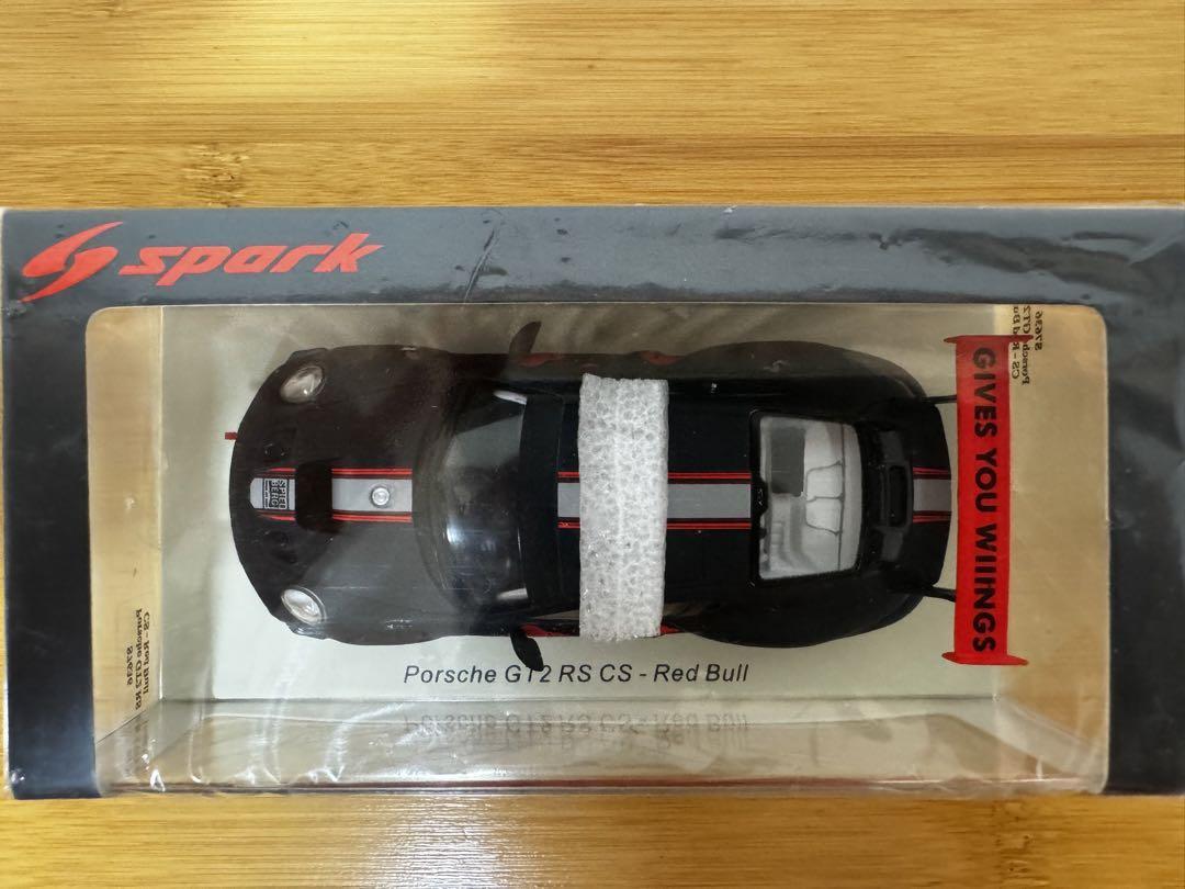 【Spark Model】Porsche GT2 RS Red Bull Porsche GT2 RS Clubsport Red Bull 2019 Black Red 1/18 Spark