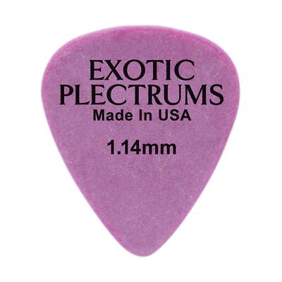 Exotic Plectrums Delrin Purple Guitar Pick - 1.14mm Extra Heavy Made In USA 351