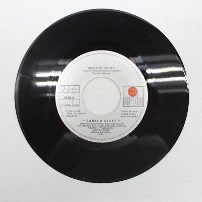 Camilo Sesto Amor de Mujer PROMO 45 Vinyl Record NM