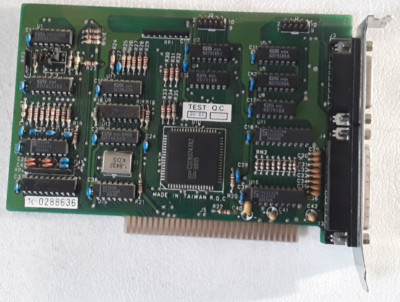 Vintage 8 BIT ISA Game Serial Parallel Card Adapter IBM PC XT/AT