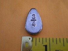 25 PCS. NO ROLL FLAT SLIP/SLIDE SINKER 3/4 OZ. GOOD QUALITY