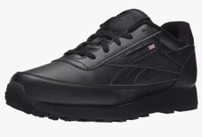 Reebok Mens Classic Renaissance Sneaker Blak Solid Grey V67021 Size 12 Wide 4E