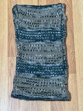 Alfani Infinity Scarf, Tan and Grey Knit