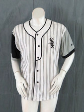 Chiago White Sox Jersey (VTG) - Pin Stripe Classic by Starter - Men's Large