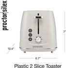 Proctor Silex Plastic 2 Slice Toaster, Bagel, Defrost & Cancel Buttons, Browning — photo 8