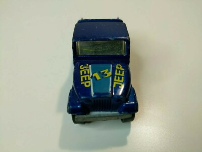 1982 Hot Wheels Mattel Jeep Scrambler Blue W No 13 Decal 1
