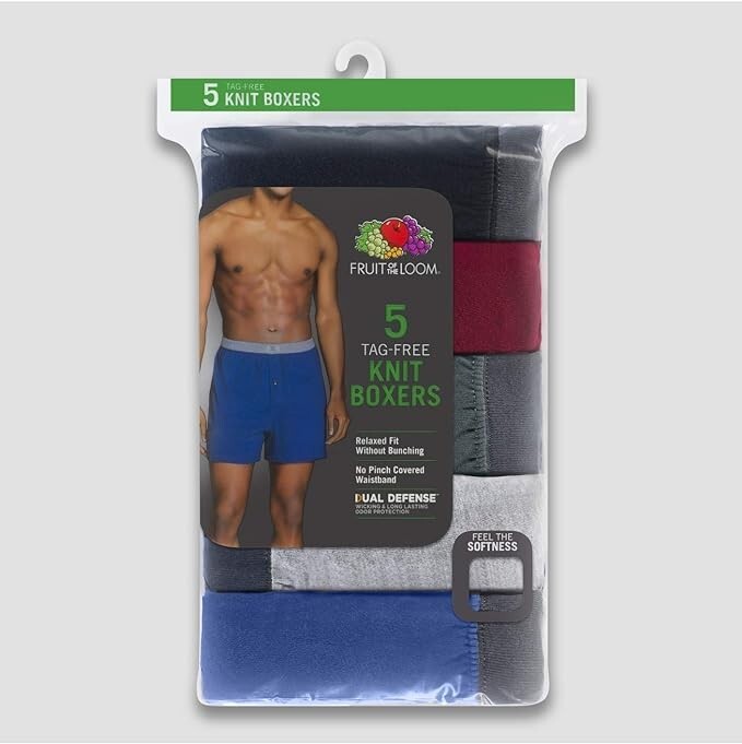 Men Boxers Fruit Of The Loom Men's Micro-Stretch Short Leg Boxer