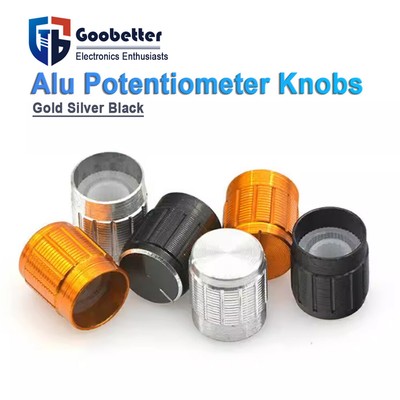 Aluminium Potentiometer Knobs For 6mm Shaft Switches Encoders Amplifier Knob