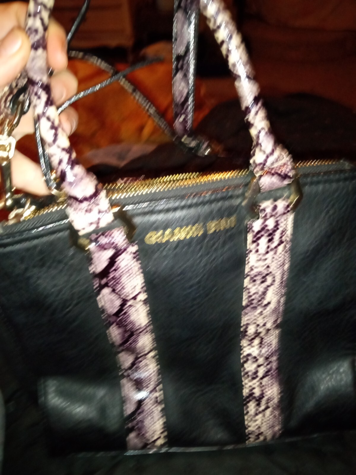 Gianni Bini Python Leather medium Purse snake Ski… - image 10