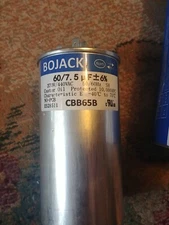 CBB65B BoJack Capacitor 60 / 7.5 MFD +/- 6% 370V / 440VAC