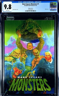 Mark Spears MONSTERS #1 Comic CGC 9.8 * Cover J 1:75 * Metal Cover Limited /80