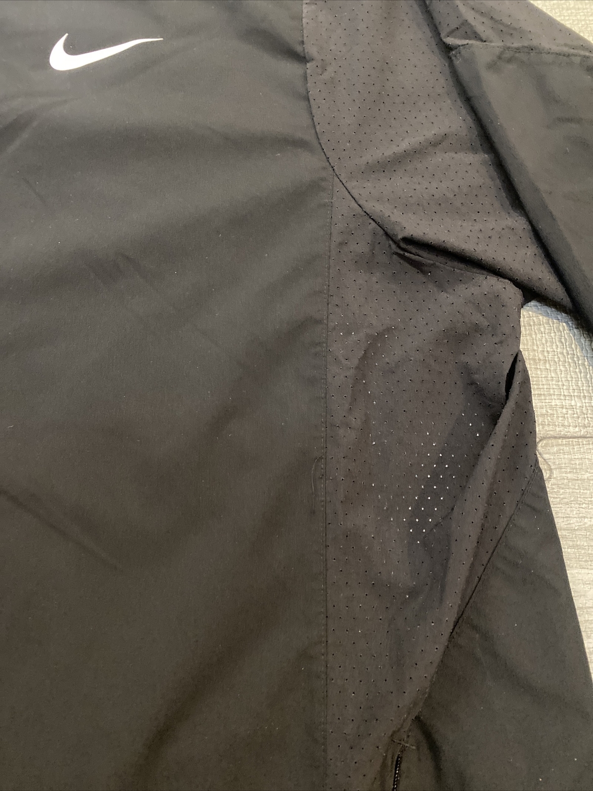 Nike Baseball Pullover 3/4 Sleeve Wind Breaker Shirt Cage Jacket 3XL