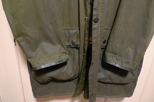 BARBOUR - A135 MARK PHILLIPS WAX COTTON JACKET- MADE IN ENGLAND - LARGE-- RARE - Picture 4 of 24