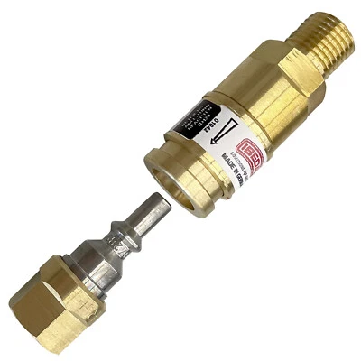 IBEDA Set DKG Schnellkupplung/ Stift - Inertgas 1/4 RH D1