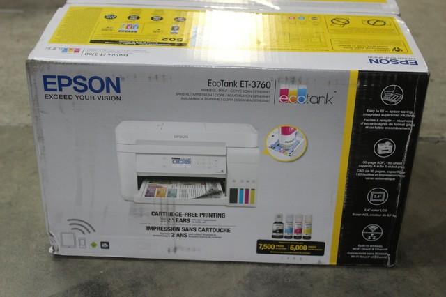 Epson EcoTank ET-3760 All-in-One Supertank Printer for sale online | eBay