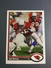KEN HARVEY 1991 UPPER DECK FOOTBALL CARD # 135 C1654