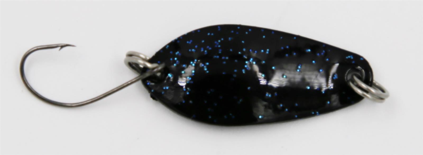 Блесна для ловли форели EFT 30г Black Blueglitter Forellenkder Blinker Kder 2090₽