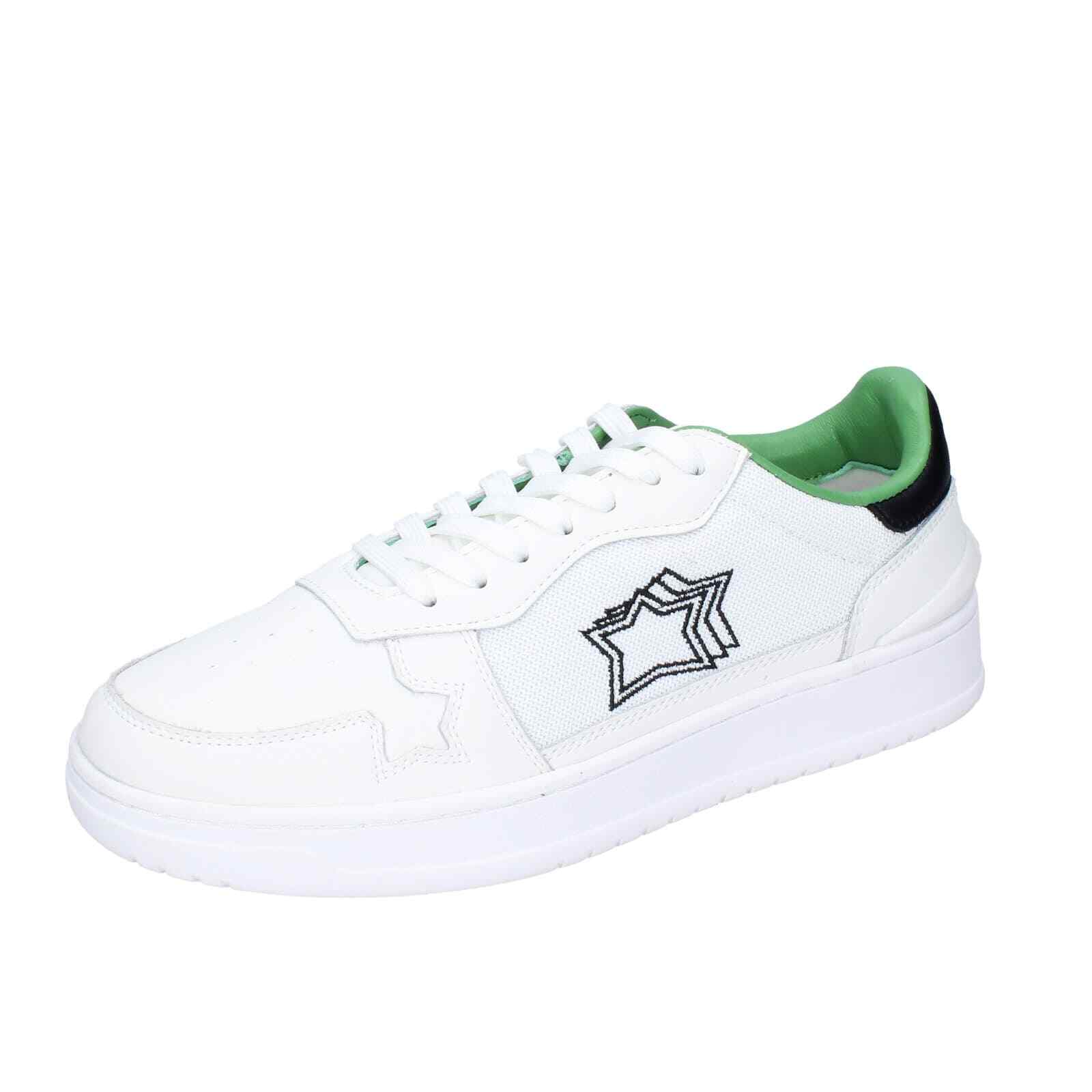 кроссовки scarpe uomo ATLANTIC STARS bianco pelle tessuto BC165 16490₽