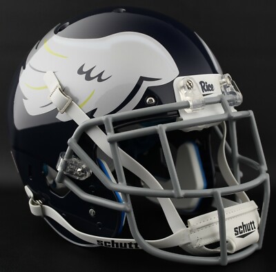 *CUSTOM* RICE OWLS NCAA Schutt XP Authentic GAMEDAY Football Helmet