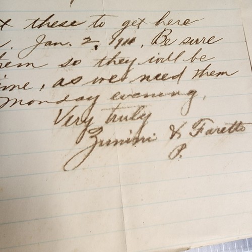 1910-11 Lovelock NV. Zunini & Faretto General Store Letterhead Letter Lot - Picture 10 of 10