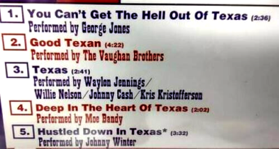 A Taste Of Texas Songs 'Bout Texas By Texans Audio Sony Music CD