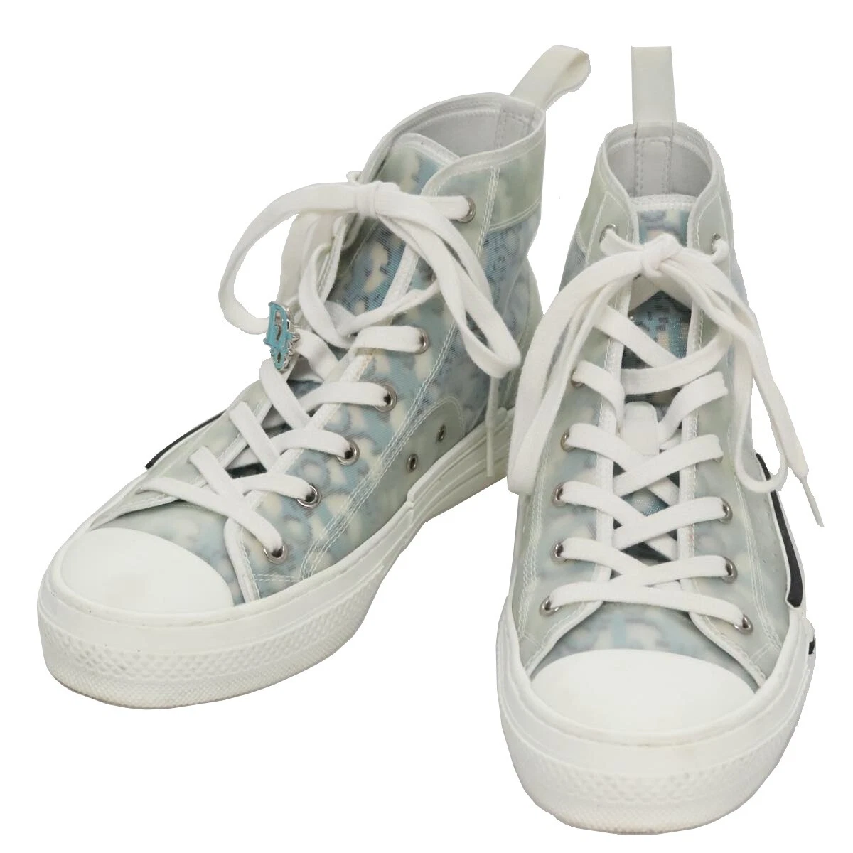 Baskets Christian Dior Trotter toile 41 bleu authentique am7535