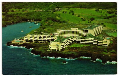 Kona Surf overlooks Keauhou Bay HI Golf Course Aerial View Postcard