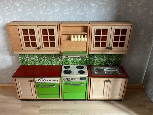 MEUBLES DE MAISON DE POUPÉE - CUISINE ÉQUIPÉE - LUNDBY OF SWEDEN - 1970/1975 - Photo 4/24