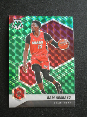 2020-21 Panini Mosaic Mosaic Green #171 Bam Adebayo - Prizm Heat